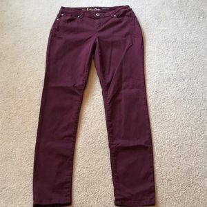 INC skinny leg curvy fit jeans, size 6.